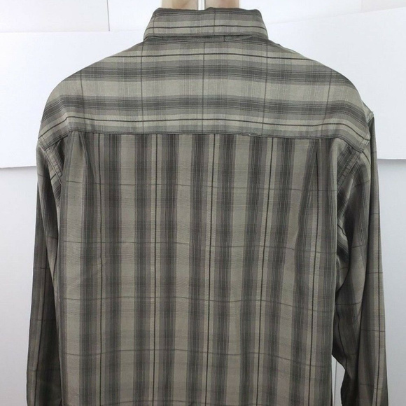 Haggar Long Sleeve Luxury Microfiber Mens Shirt XL - Picture 4 of 7